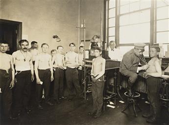 VARIOUS PHOTOGRAPHERS A vast photographic archive of circa 142 photographs documenting activity at Ellis Island by Augustus F. Sherman